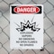 Signmission Explosive Vapors No Danger Sign, Plastic, 7in W x 10in L, 2PK OS-2PACK-DS-P-710-V-1211 - alternate 5